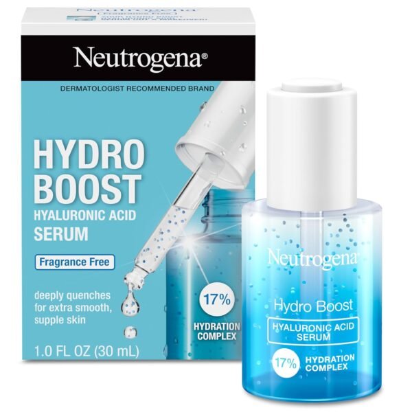 Neutrogena Hydro Boost Hyaluronic Acid Serum For Face, Lightweight Daily Hydrating Serum To Revive Dry Skin, Oil-Free, Non-Comedogenic, Fragrance Free, 1 oz - Image 2