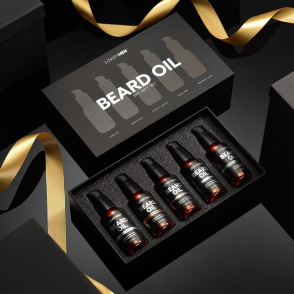 Deluxe Beard Oil for Men - Sandalwood, Tobacco Vanilla, Bergamot Sage, Cedar Pine, Unscented Fragrances, Natural Mens Beard Oil Kit With Argan & Jojoba Oil, Beard Softener Grooming Mens Beard Care - Image 3