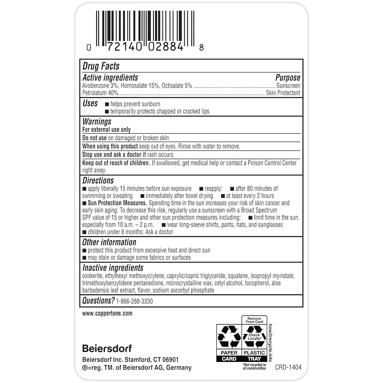 Coppertone Sport Sunscreen Lip Balm, SPF 50 Sunscreen for Lips, Skin Protectant, 0.13 Oz - Image 14