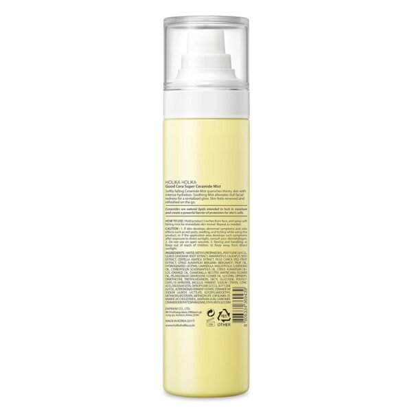 HOLIKA HOLIKA Good Cera Super Ceramide Mist | Face Mist Hydrating Spray w/Fermented Ceramides | Korean Skincare Low pH Face Moisturizer Mist Spray | Facial Spray Hydrating Mist (4.05 fl oz) - Image 3
