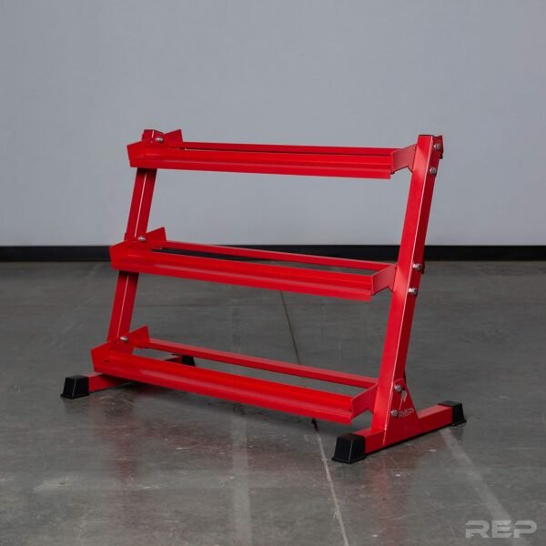 REP Fitness Dumbbell Rack - 3-Tier Dumbbell Rack Perfect for 5-50 Dumbbell Set - Image 3