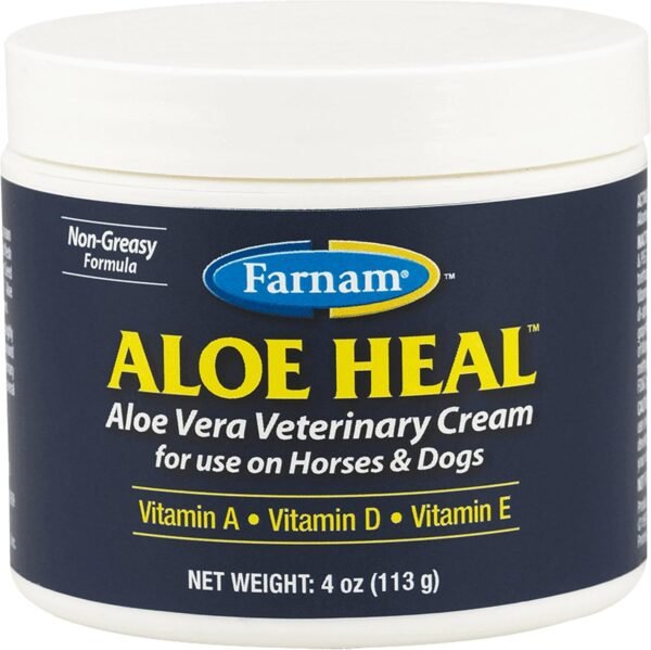 Farnam Aloe Heal Aloe Vera Veterinary Cream for use on Horses and Dogs 4 Ounces - Image 2