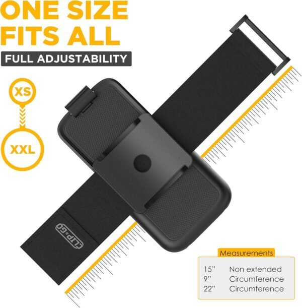 ENCASED Galaxy S10e Armband for Running, Gym Workouts & Exercise - Fully Adjustable Arm Strap Holder with Clear Phone Case (Samsung S10e) (Sweat and Water Resistant Band) - Image 4