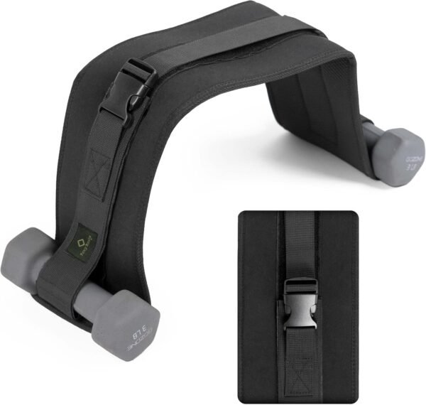 Hip Thrust Belt for Glute Workout Equipment - Adjustable, Durable, Slip-Resistant, Supports 100lbs - Compatible with Dumbbells, Kettlebells & Plates - Portable & Perfect for Home Booty Exercises - Image 10