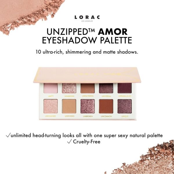 LORAC Unzipped Eyeshadow Palette, Matte And Glitter Finish - Image 4