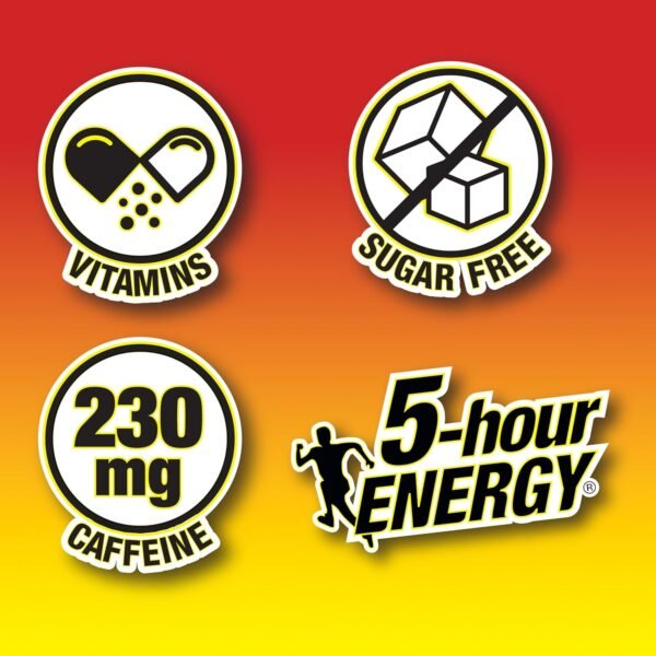 5-hour ENERGY Extra Strength Energy Shot, Hawaiian Breeze Flavor (1.93 oz. - 24 Count) Zero Calories & Sugar-Free 230 mg Caffeinated Energy Shot, Amino Acids & B Vitamins, Dietary Supplements - Image 6