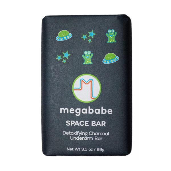 Megababe Underarm Bar Soap - Space Bar | With Detoxifying Charcoal for Odor Control | 3.5 oz - Image 2