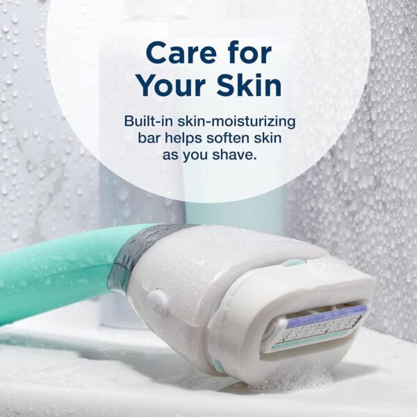 Schick Intuition Sleek Razors for Women with Sensitive Skin | 1 Razor & 3 Intuition Razor Blades Refill with Organic Aloe - Image 5