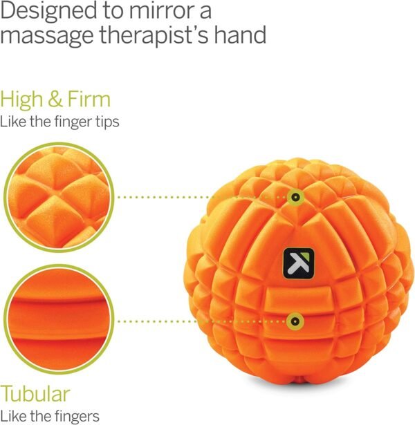 Trigger Point Performance TriggerPoint GRID Ball Foam Massage Ball (5-Inch) , Orange - Image 5