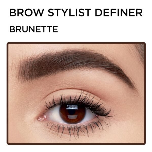 L'Oreal Paris Makeup Brow Stylist Definer Waterproof Eyebrow Pencil, Ultra-Fine Mechanical Pencil, Draws Tiny Brow Hairs and Fills in Sparse Areas and Gaps, Brunette, 0.003 Ounce (1 Count) - Image 7