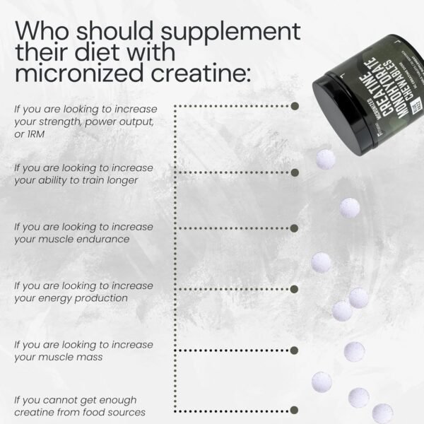 Creatine Chews 5G Chewables 30 Day Supply, Micronized Creatine Monohydrate Tablet, Sour Razz (150ct) Creatine for Women & Men - Image 6