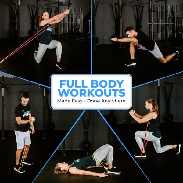 Pull Up Assistance Resistance Bands by Iron Core Fitness- Strength Power Flexibility Training at Home or Gym. Ebooks and Workout Chart Included. - Image 6