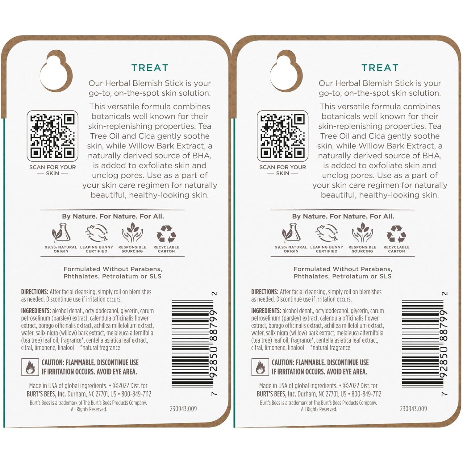 Burt’s Bees Clear and Balanced Herbal Blemish Stick, On the Go Acne Treatment, Unclogs Pores, Use in Skincare Regime, Pack of 12, Pack May Vary - Image 16