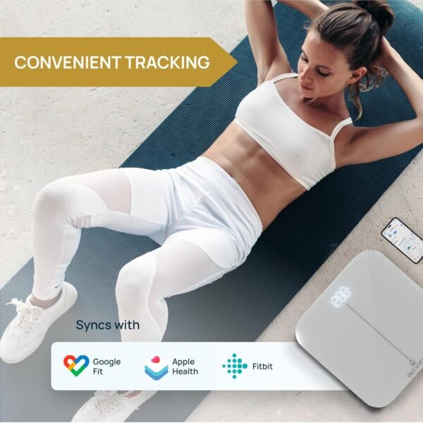 INEVIFIT Smart Premium Bathroom Scale, Highly Accurate Bluetooth Digital Bathroom Body Weight Scale, Precisely Measures Weight & BMI for Unlimited Users - Image 5