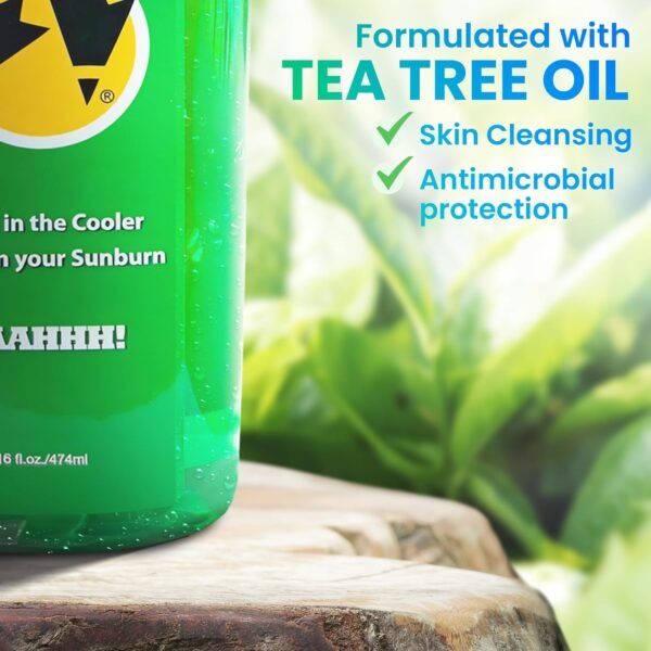 Rubber Ducky- Aloe Vera Cooling Gel, Sunburn Relief for Skin, Soothing Aloe Vera Gel, After Sun Moisturizer, Fast Absorbing Aloe Vera Gel with Vitamin E & Tea Tree Oil, Vegan, After Sun Care, 16 oz - Image 6