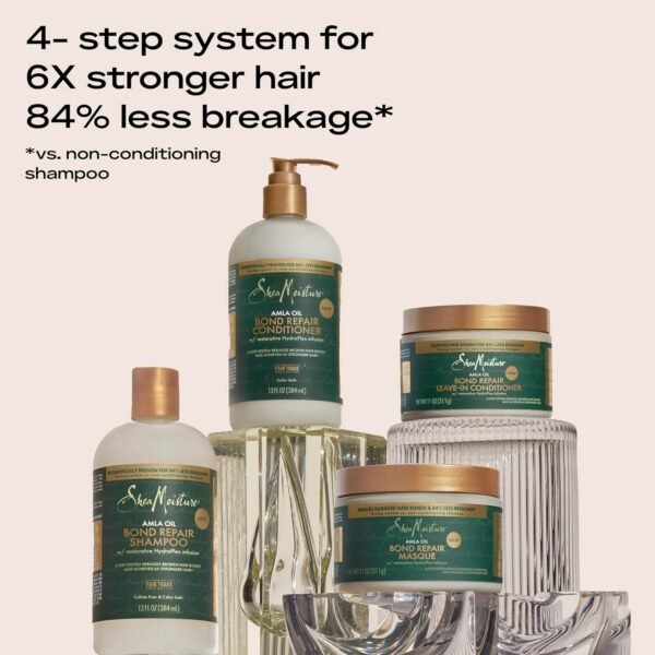 SheaMoisture Bond Repair Leave-In Conditioner Amla Oil to Strengthen and Repair Curls with Restorative HydroPlex Infusion 11 oz - Image 7