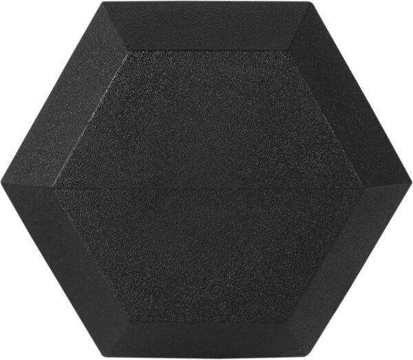 Premium Rubber Encased Hex Dumbbell, Pairs - Image 5
