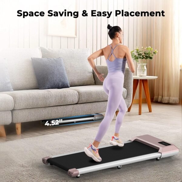 Walking Pad,Mini Walking Pad Treadmill, Under Desk Treadmill,Treadmills for Home & Office,Small Portable Walking Treadmill with Remote & Smart APP, 265 Lbs Capacity - Image 4