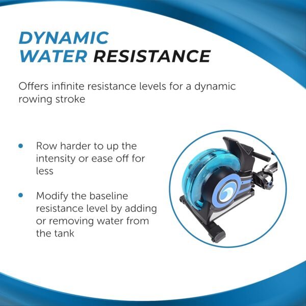 Stamina Inmotion Rower Compact, Efficient Cardiovascular Rowing Machine Smooth Adjustable Tension - Image 7