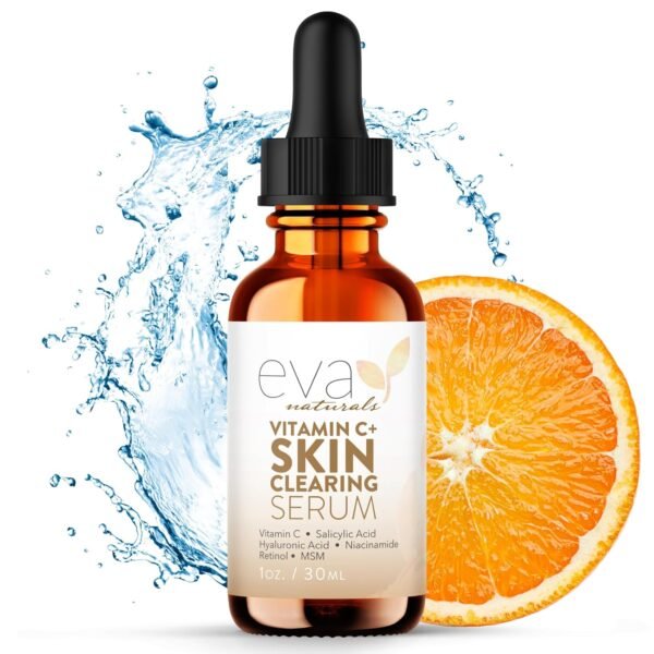 Vitamin C Serum for Face - Skin Clearing Serum with Salicylic Acid Retinol, Niacinamide and Hyaluronic Acid - Skin Brightening Acne Serum - Anti Aging Dark Spot Treatment(1 oz) - Image 2