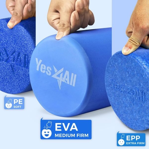 Yes4All EVA Medium Density Foam Roller for Back - Round Back Roller for Exercise, Yoga & Pilates 12/18/24/36 inch - Image 4