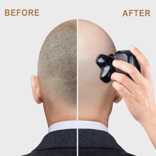 Upgrade Magnetic Head Shavers for Bald Men, Cordless & Comfort 5-in-1 Electric Razor - IPX7 Waterproof Wet/Dry Mens Grooming Kit - Easy Use Palm Shaver for a Smooth Bald Shave - Image 6