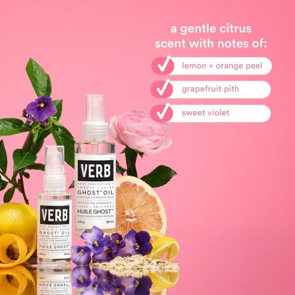 VERB Ghost Oil - Weightless Hair Oil for Fine to Medium Hair – Smooths Frizz, Adds Shine – Sulfate, Paraben and Gluten Free - Image 8