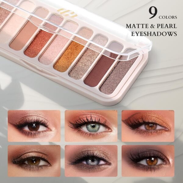 Color Nymph All In One Makeup Kit For Teens And Girls With Waterproof Handbag Makeup Kit Included 9 Colors Matte And Pearl Eyeshadow Palette Liquid Blush, Double Ended Lipgloss Concealer Brush Mascara - Image 4