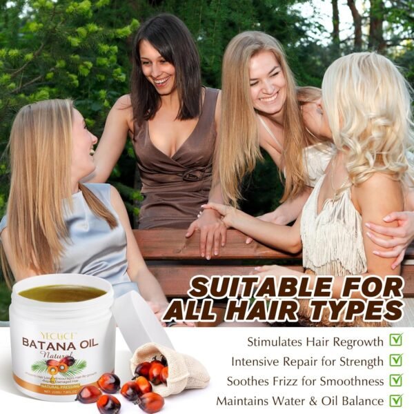 Batana Oil for Hair Growth, 100% Pure & Natural Batana Oil Sourced from Honduras, Batana Hair Oil for Anti Hair Loss,Enhances Thickness, Repair Split Ends for Men & Women 7.8 FL oz - Image 7