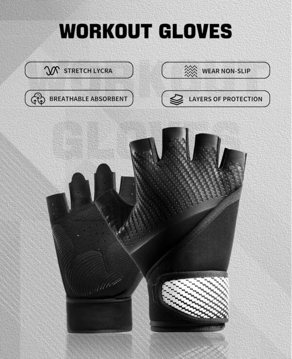 Sperax Professional Exercise Gloves - Lightweight Workout Gloves with Superior Grip - Comfortable Design for Cycling, Exercise, Training, Pull ups, Fitness, Climbing and Rowing - Image 4