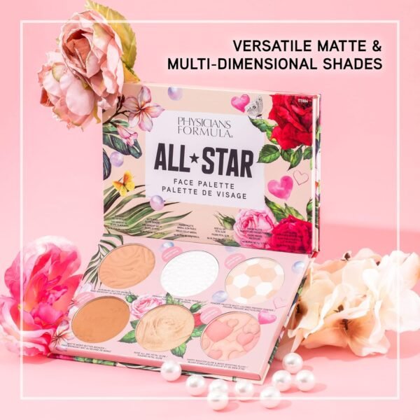 Physicians Formula All-Star Face Palette, Velvety-Smooth Buildable & Blendable Formulas,Versatile Matte and Multidimensional Shades, Cruelty-Free & Vegan - Image 8