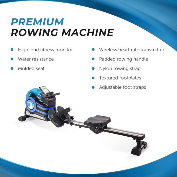 Stamina Inmotion Rower Compact, Efficient Cardiovascular Rowing Machine Smooth Adjustable Tension - Image 6
