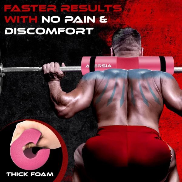 11Pcs Gym Squat Pad Set: Barbell Pad Cushion for Hip Thrust, Ankle Strap for Cable Machine, Weight Lifting Straps, Resistance Bands, Barbell Clip Auto Versatile Workout Kit for Women and Men - Image 4