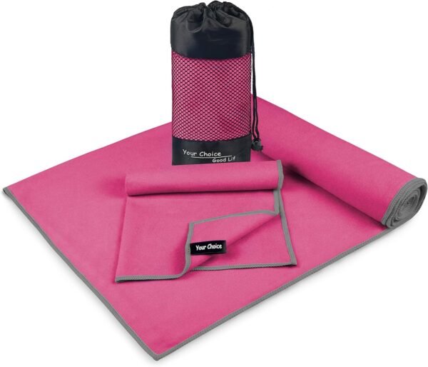 Your Choice Microfiber Travel Towel, Fast Drying Towel for Camping, Travel, Beach, Gym, Backpacking, Sports and Swimming. Sweat Absorbent, Lightweight and Ultra Compact - Image 3