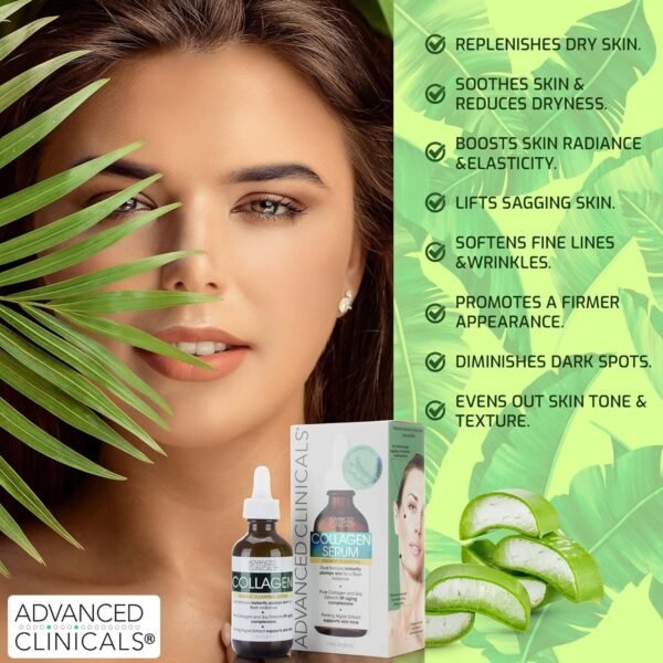 Advanced Clinicals - Retinol Serum For Face, Firming Collagen Serum, Vitamin C Serum Skincare Set, 1.75 Fl Oz, 3pc Set - Image 7