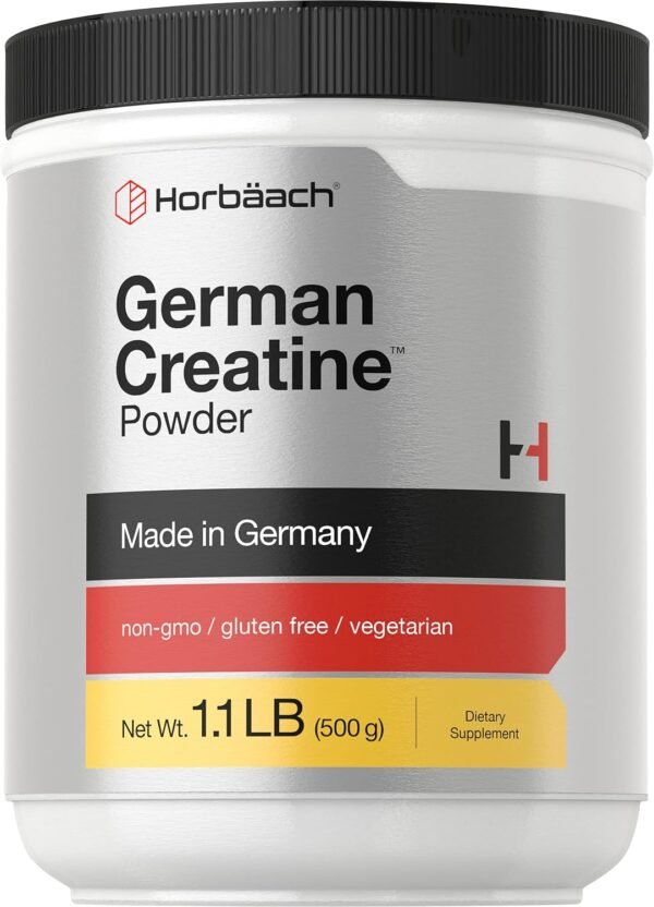 Horbäach German Creatine Powder 500g | Made in Germany with Creapure | Vegetarian, Non-GMO, and Gluten Free Dietary Supplement - Image 2