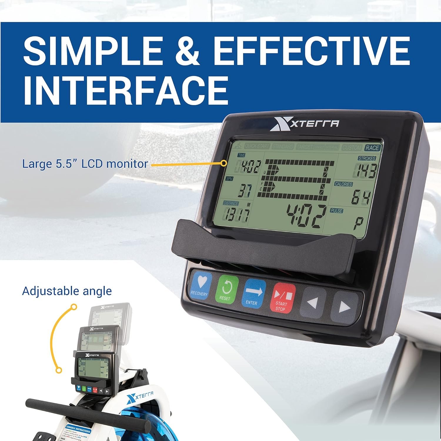 XTERRA Fitness Water Rowing Machine - Image 5