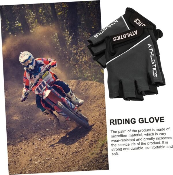 SHOWERORO 1 Pair Half-finger Gloves Hiking Gloves Sports Gloves Workout Gloves Riding Gloves Half Finger Gloves Gym Gloves Climbing Gloves Cycling Bike Glovess Fitness Non-slip Ice Silk - Image 3