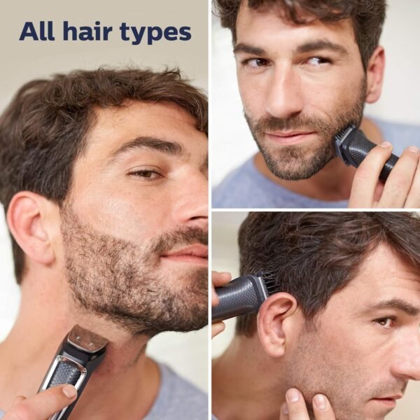 Philips Norelco Multigroom All-in-One Trimmer Series 3000 with 13 pieces - No Blade Oil Needed, MG3750/50 - Image 6