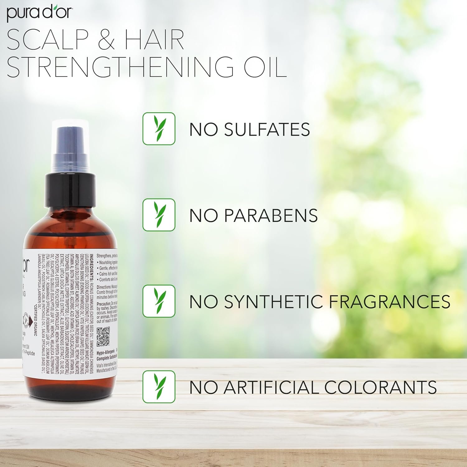 PURA D'OR 3.3 Oz Scalp & Hair Strengthening Oil - Supports Optimal Growth, Reduce Breakage, Nourish Roots for Healthier, Fuller, Thicker Hair - Rosemary, Castor & Peppermint Oil for Stronger Strands - Image 6