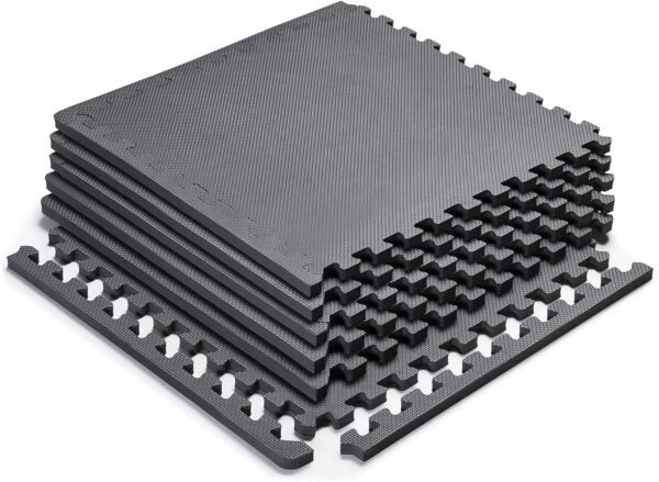 Marcy EVA Foam Interlocking Flooring Mat High Density Non-Slip Tiles for Fitness Equipment, Workout Cushion and Floor Protection - Image 2