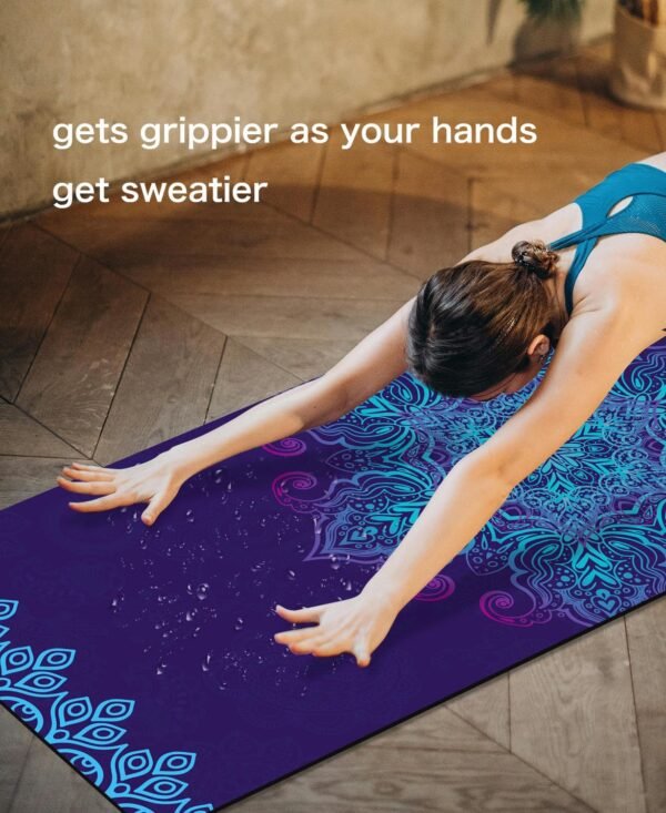Non Slip Yoga Mat TPE Workout Mat for Men Women, Thick Workout Mat with Carrying Strap, Fitness Mats for Exercise, Yoga, Fitness, Pilates, Floor Workouts (72" x 24" x 6mm) - Image 6