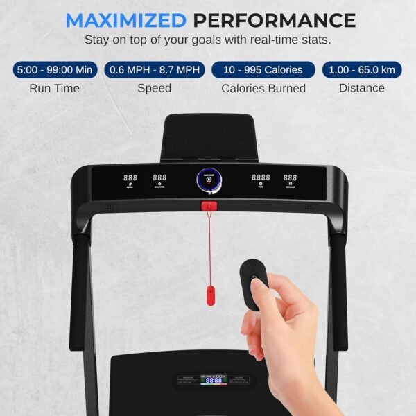 SereneLife Walking Pad Treadmill with Remote Control, 0.6 – 8.7 MPH Smart Speed Control, Walking Mat, Under Desk Treadmill for Home Office, Shock Absorption, App Support, 265lbs Limit - Image 6