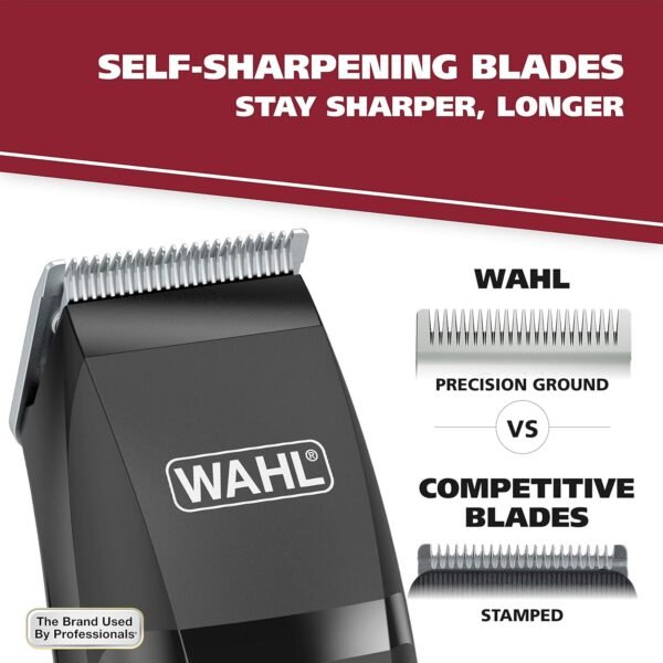 Wahl Clipper Corp Pro 14 Piece Styling Kit with Hair Clipper and Beard Trimmer for Total Body Grooming - Model 79450, Chrome - Image 5