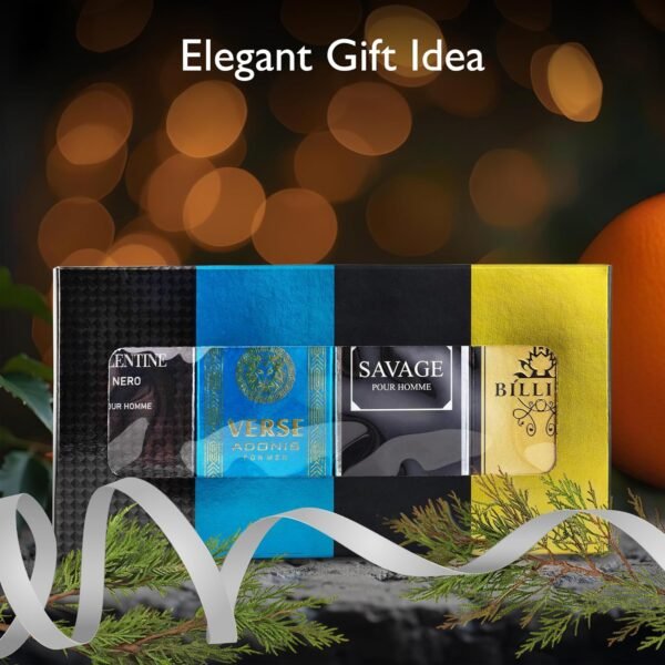 Signature Scent 4-Piece Mini Fragrance Set for Men Includes Savage/1 Billion/Verse/Valentine Collection of Woody, Spicy, Citrus & Aromatic Fragrance Non-Irritating Ingredient Each One in 30ml Bottle - Image 8