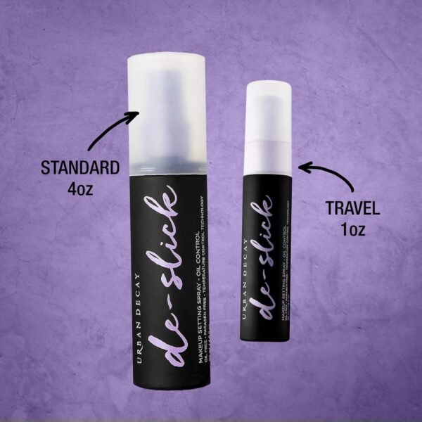 Urban Decay De-Slick Mattifying Makeup Setting Spray for Face, Waterproof, Smudge-proof, Oil & Shine Control, for Oily Combination Skin, Oil-free, Vegan, Cruelty-free - Image 7