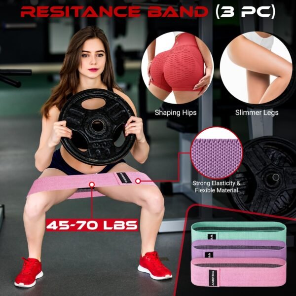 11Pcs Gym Squat Pad Set: Barbell Pad Cushion for Hip Thrust, Ankle Strap for Cable Machine, Weight Lifting Straps, Resistance Bands, Barbell Clip Auto Versatile Workout Kit for Women and Men - Image 7