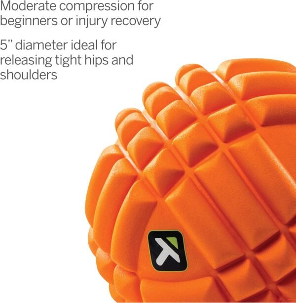 Trigger Point Performance TriggerPoint GRID Ball Foam Massage Ball (5-Inch) , Orange - Image 4