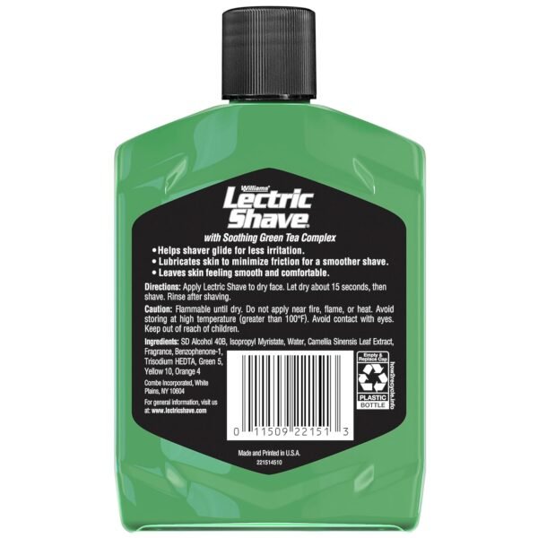Williams Lectric Shave, Electric Razor Pre-Shave, 7 Ounce - Image 3
