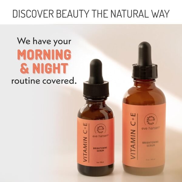 Eve Hansen Vitamin C Serum for Face - Facial Serum with Hyaluronic Acid, Vitamin E and Aloe Vera 1 oz - for softer, smoother, and more refined Skin - Image 8